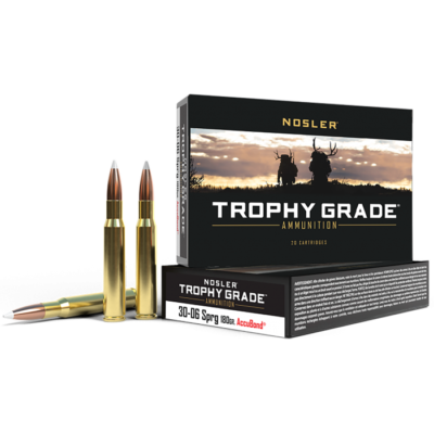 Nosler Trophy Grade 30-06 Springfield 180 Grain Nosler AccuBond (20 Rounds)