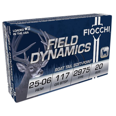 Fiocchi Field Dynamics 25-06 Rem 117 Grain Pointed Soft Point (20 Rounds)