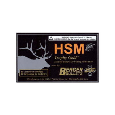 Hsm Trophy Gold 6mm 95 Gr Berger Hunting VLD Match (20 Rounds)