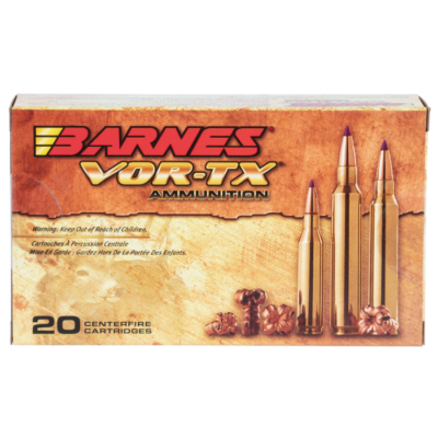 Barnes Bullets Vor-tx 338 Win Mag 225 Gr Tipped TSX Boat Tail (20 Rounds)