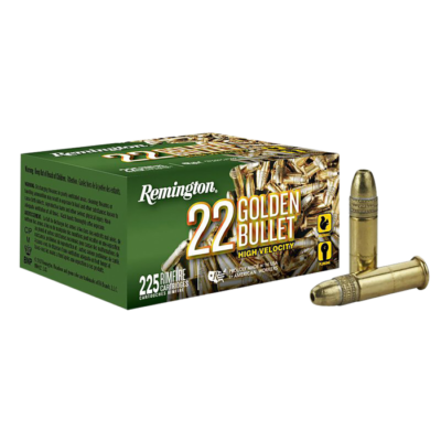 Remington Golden Bullet 22 LR 36 Gr Plated Hollow Point (225 Rounds)