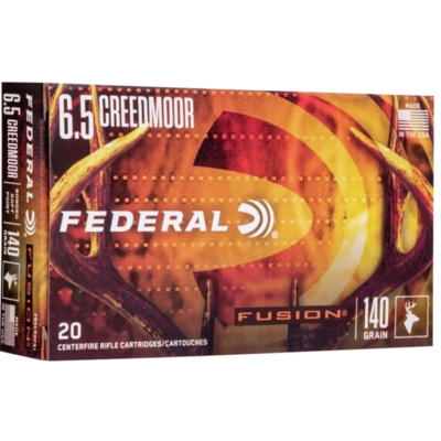 Federal Fusion 6.5 Creedmoor 140 Gr Bonded Soft Point (20 Rounds)
