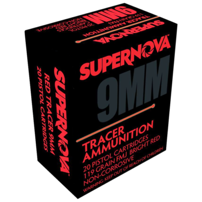 Supernova Non Corrosive 9mm 119 Gr TRACER (20 Rounds)