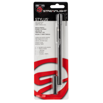 Streamlight Stylus, Stl 65006  Stylus 3cell Blk    Red Led
