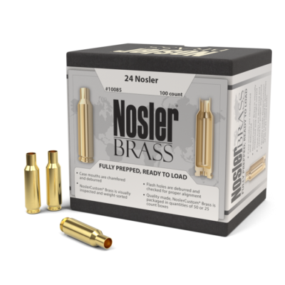 Nosler Brass, Nos 10085 Custom Brass 24 Nosler               100