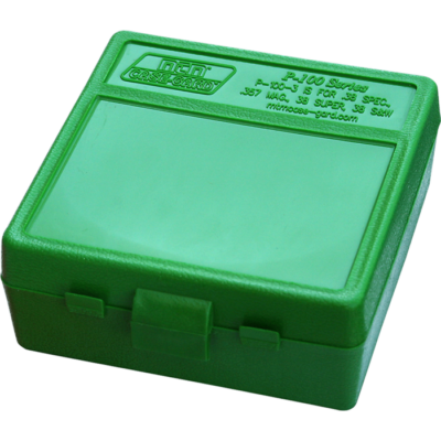 Mtm Case-gard, Mtm P-100-3-10   100rd Pstl Box 38-357  Grn