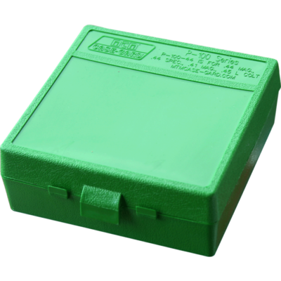Mtm Case-gard, Mtm P-100-44-10  100rd Pstl Box 44m-45l Grn