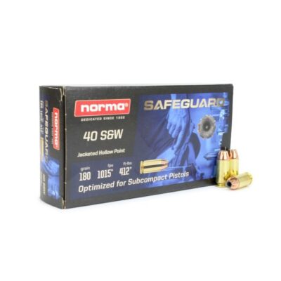 Norma Safeguard 40 S&W 180 Gr JHP