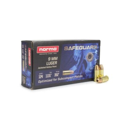Norma Safeguard 9mm 124 Gr JHP