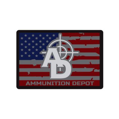 Ammunition Depot - Logo Flag Sticker