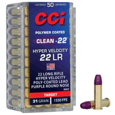 Cci Clean-22 22 LR 31 Gr LN Purple (50 Rounds)