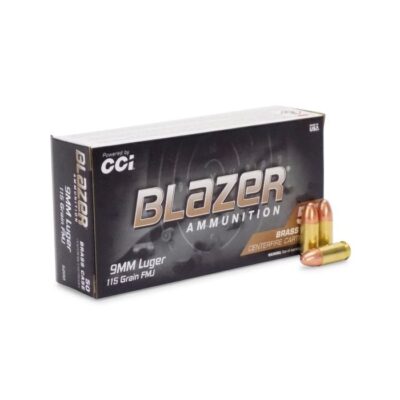 Blazer Brass 9mm 115 Gr FMJ
