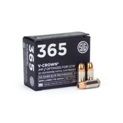 Sig Sauer 365 Elite Perf. 9mm Luger 115 Gr V-Crown JHP
