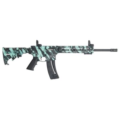 Smith & Wesson 12066 M&P15-22 Sport 22 LR 16.50" 25+1 Robin Egg Blue Platinum 6 Position Stock Black Polymer Grip Right Hand