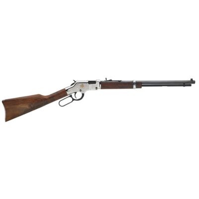 Henry Engraved American Beauty Lever 22 S/L/LR 20" 16LR/21 Walnut/Blued/Nickel