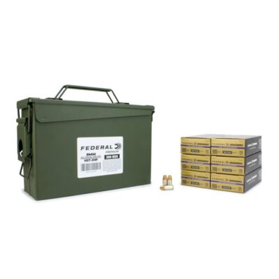Federal Premium HST 9mm 124 Gr JHP 300 Rounds in Heavy Duty Ammo Can