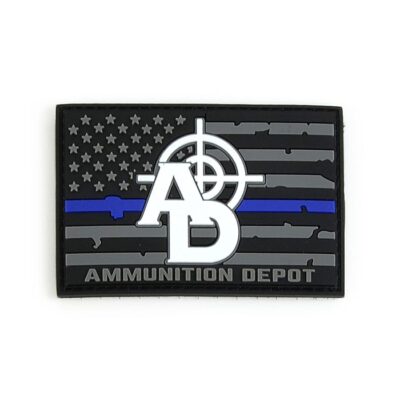 Ammunition Depot PVC Thin Blue Line Morale Patch.