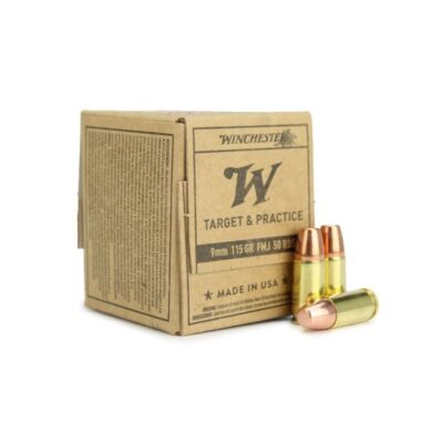 Winchester Target & Practice Service Grade 9mm 115 Grain FMJ