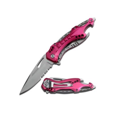 Tac-Force 3.25" Spring Assisted Folding Knife (Pink)
