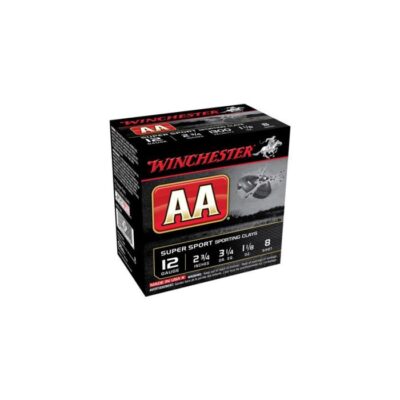 WINCHESTER 12GA 2.75" 1-1/8OZ #8 AA SUPER SPORT SC SHOTSHELLS (AASC128)